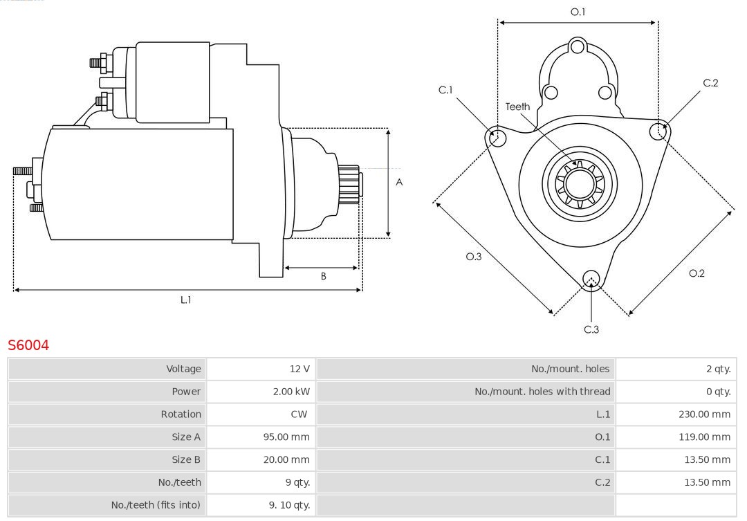 Alternator AS-PL A0149(SEG)