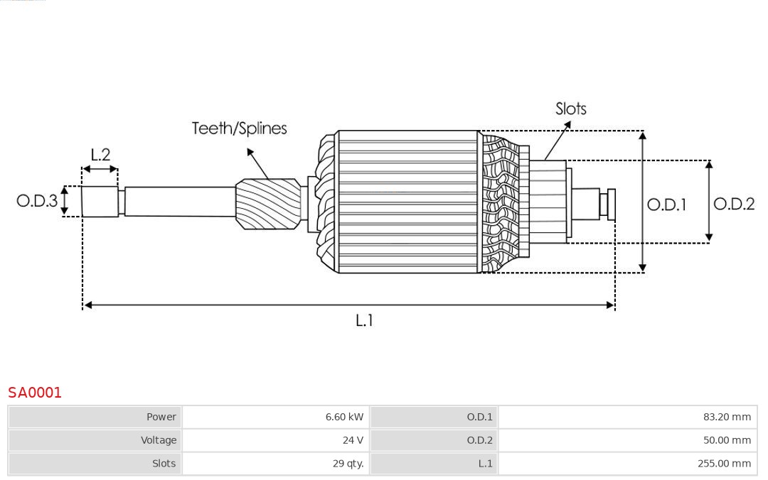 Alternator AS-PL A0258(SEG)
