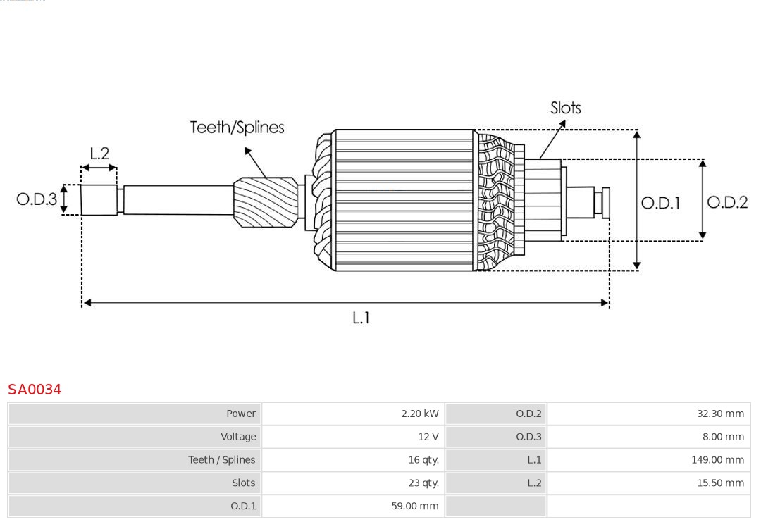Alternator AS-PL A0165(SEG)