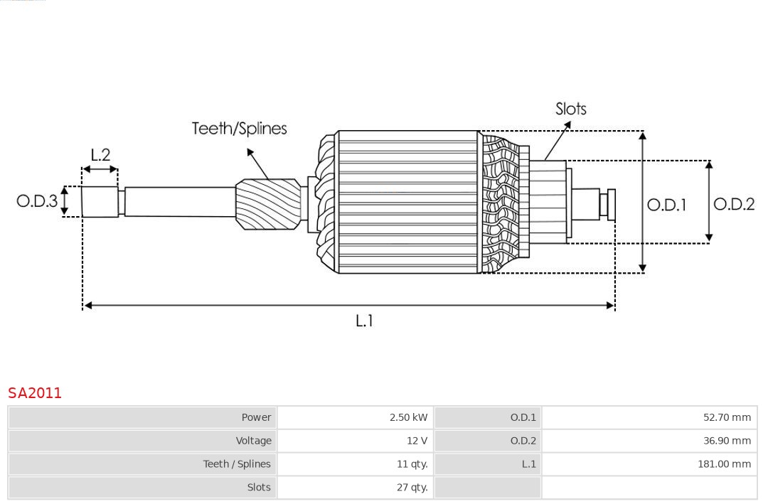 Alternator AS-PL A0822(SEG)