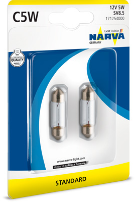 Bec iluminare numar circulatie AUDI A4 B7 Avant (8ED) RS4 quattro  benzina 420 cai NARVA 171254000