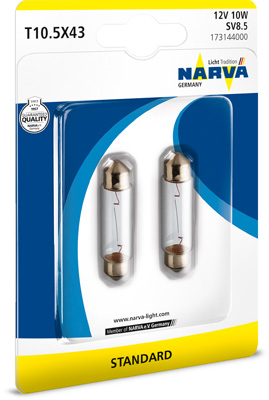 Bec iluminare numar circulatie AUDI A4 B7 Avant (8ED) RS4 quattro  benzina 420 cai NARVA 173144000