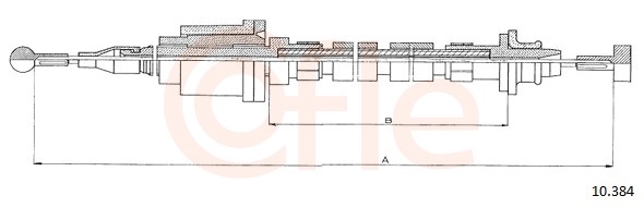 Cablu ambreiaj COFLE 10.384