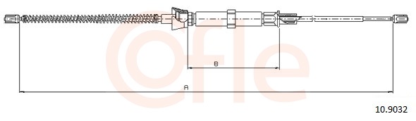 Cablu frana de parcare COFLE 10.9032