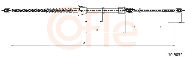 Cablu frana de parcare COFLE 10.9052