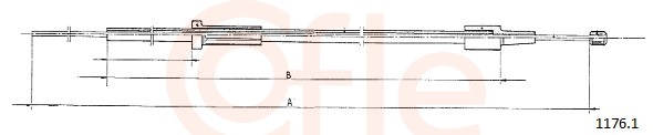 Cablu capota motor COFLE 1176.1