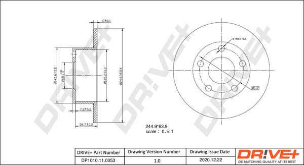 Disc frana DRIVE DP1010.11.0053