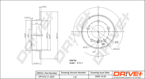 Disc frana DRIVE DP1010.11.0231