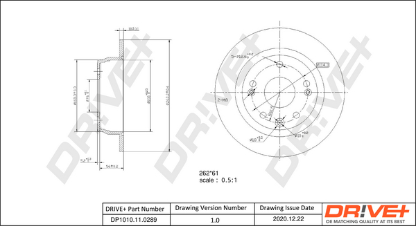 Disc frana DRIVE DP1010.11.0289