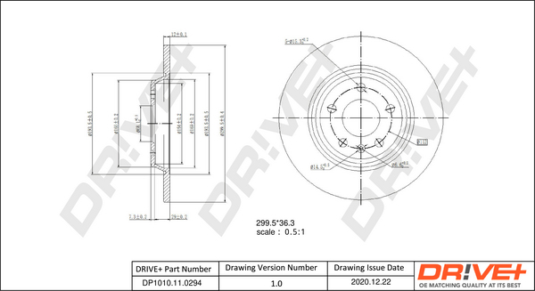 Disc frana DRIVE DP1010.11.0294