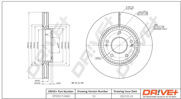 Disc frana DRIVE DP1010.11.0460