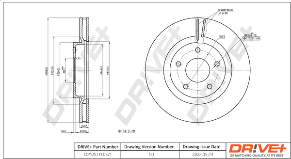 Disc frana DRIVE DP1010.11.0571
