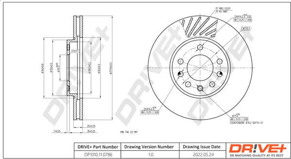 Disc frana DRIVE DP1010.11.0786