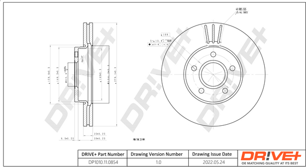 Disc frana DRIVE DP1010.11.0854