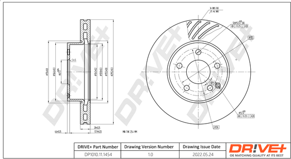 Disc frana DRIVE DP1010.11.1454