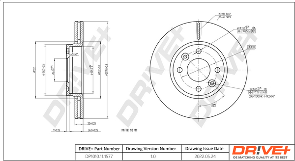 Disc frana DRIVE DP1010.11.1577