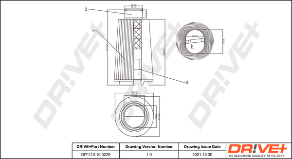 Filtru aer DRIVE DP1110.10.0229