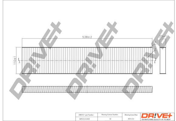 Filtru polen DRIVE DP1110.12.0005