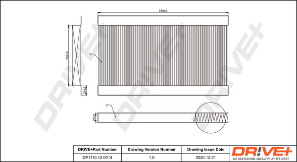 Filtru polen DRIVE DP1110.12.0014