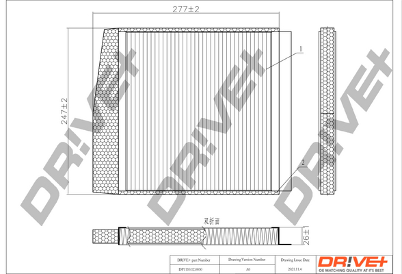 Filtru polen DRIVE DP1110.12.0030