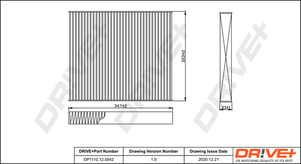 Filtru polen DRIVE DP1110.12.0042