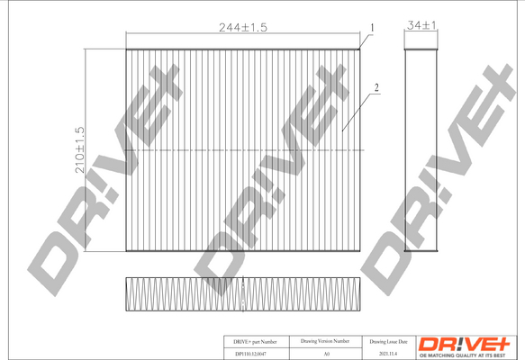 Filtru polen DRIVE DP1110.12.0047