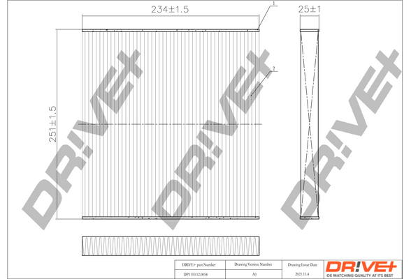 Filtru polen DRIVE DP1110.12.0054