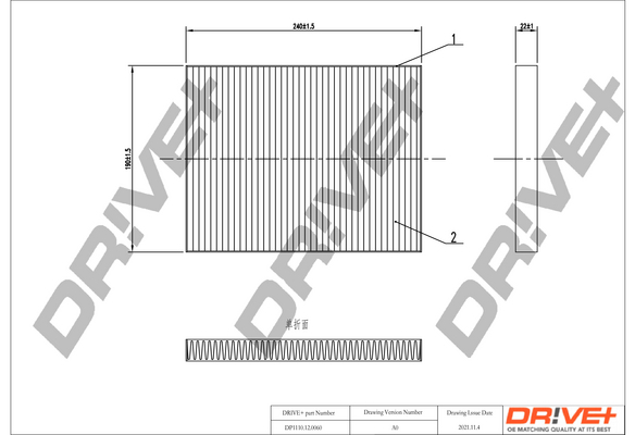 Filtru polen DRIVE DP1110.12.0060