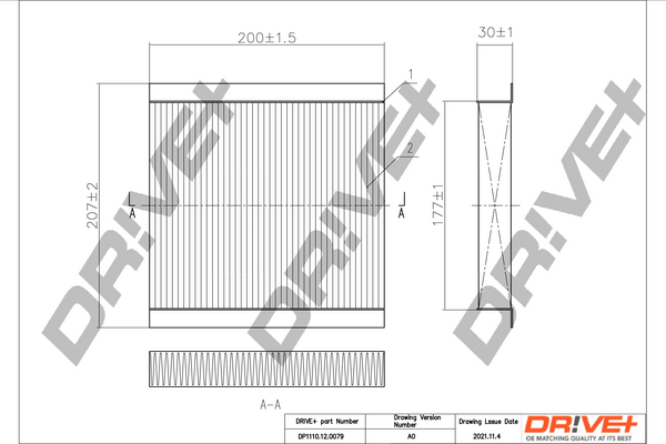 Filtru polen DRIVE DP1110.12.0079