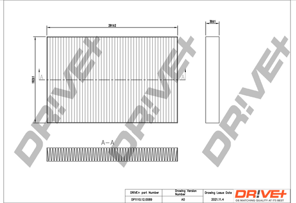 Filtru polen DRIVE DP1110.12.0089