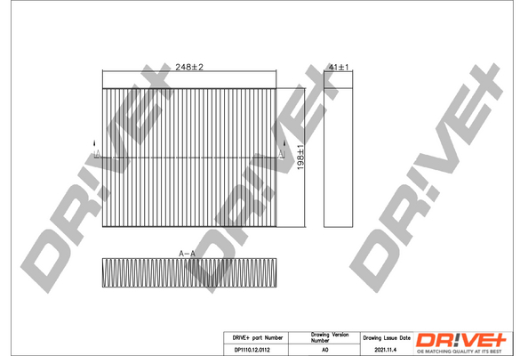Filtru polen DRIVE DP1110.12.0112