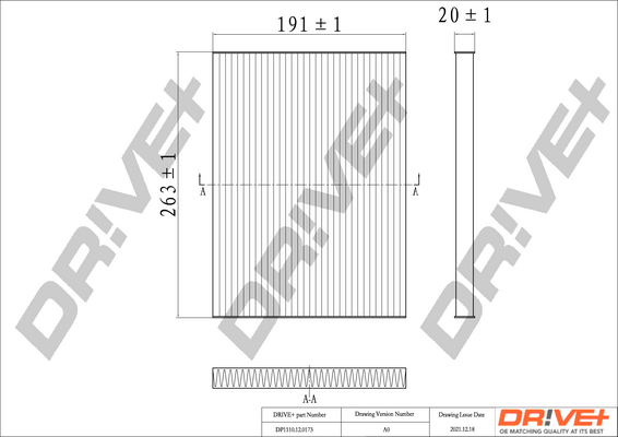 Filtru polen DRIVE DP1110.12.0173