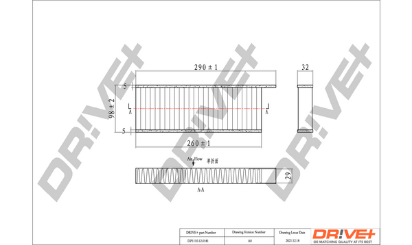 Filtru polen DRIVE DP1110.12.0181