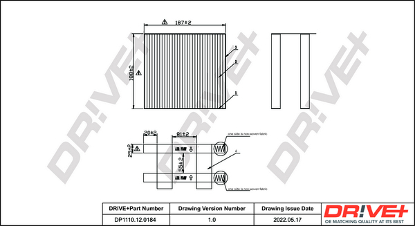 Filtru polen DRIVE DP1110.12.0184