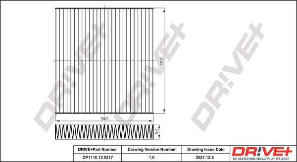 Filtru polen DRIVE DP1110.12.0217