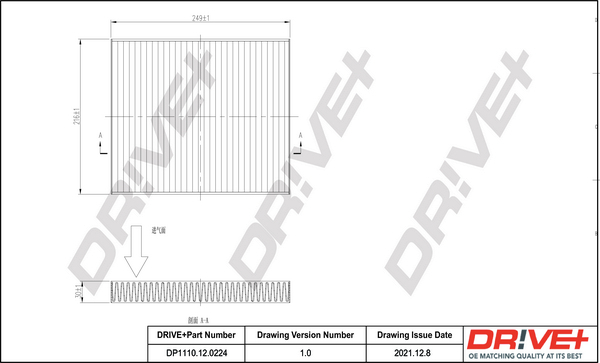 Filtru polen DRIVE DP1110.12.0224