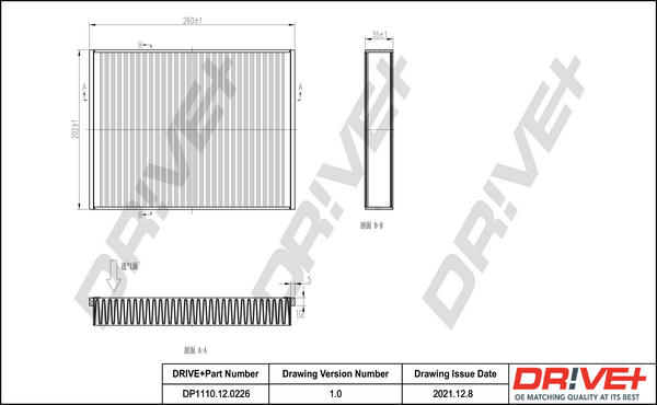 Filtru polen DRIVE DP1110.12.0226