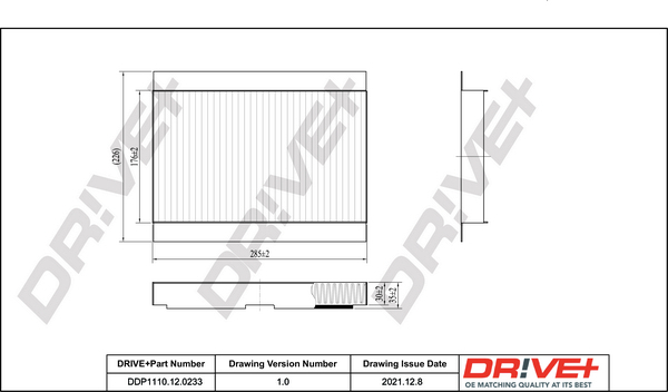 Filtru polen DRIVE DP1110.12.0233