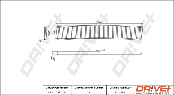 Filtru polen DRIVE DP1110.12.0238