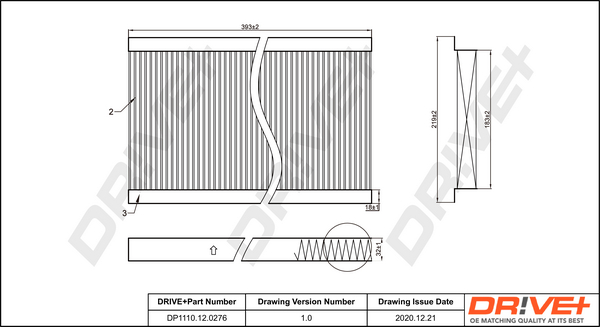 Filtru polen DRIVE DP1110.12.0276