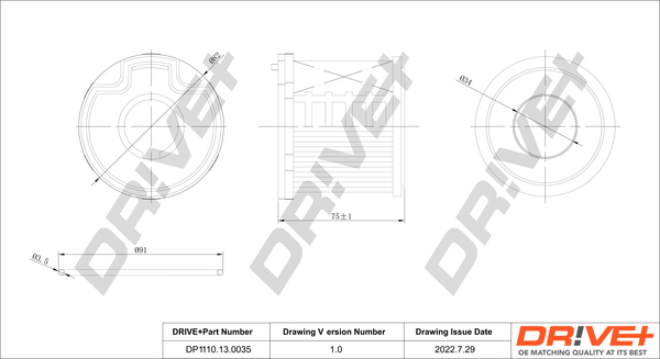Filtru combustibil DRIVE DP1110.13.0035