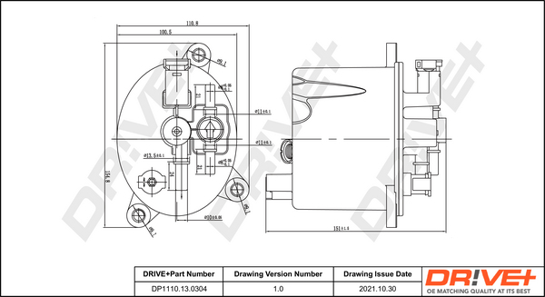 Filtru combustibil DRIVE DP1110.13.0304