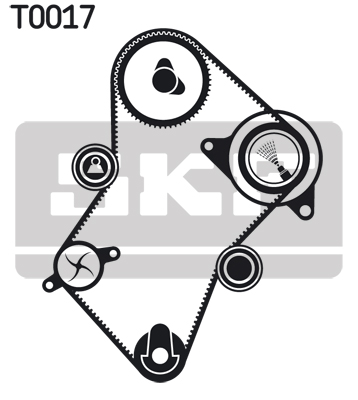 Set pompa apa + curea dintata SKF VKMC03241-2