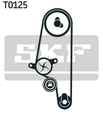 Set pompa apa + curea dintata SKF VKMC01110