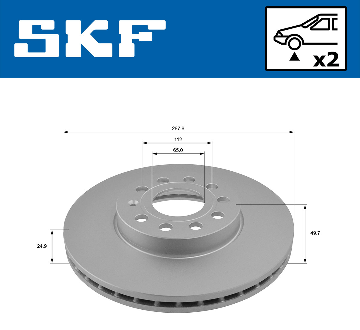 Disc frana SKF VKBD80005V2