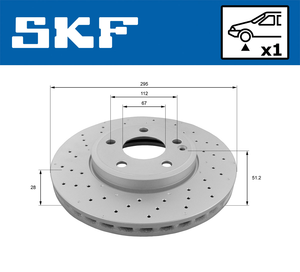 Disc frana SKF VKBD80028V1