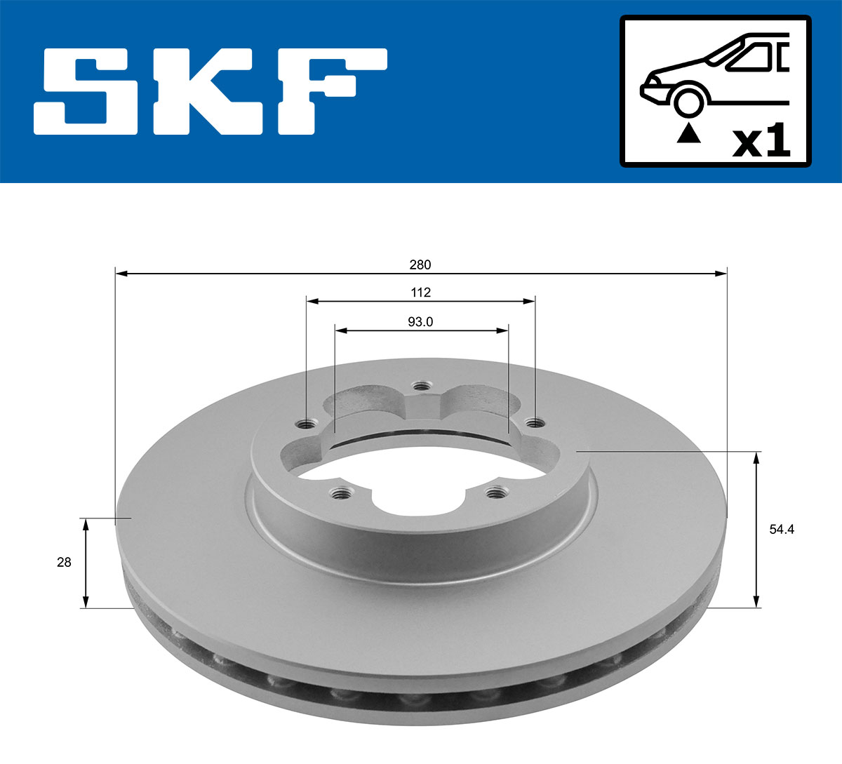 Disc frana SKF VKBD80066V1