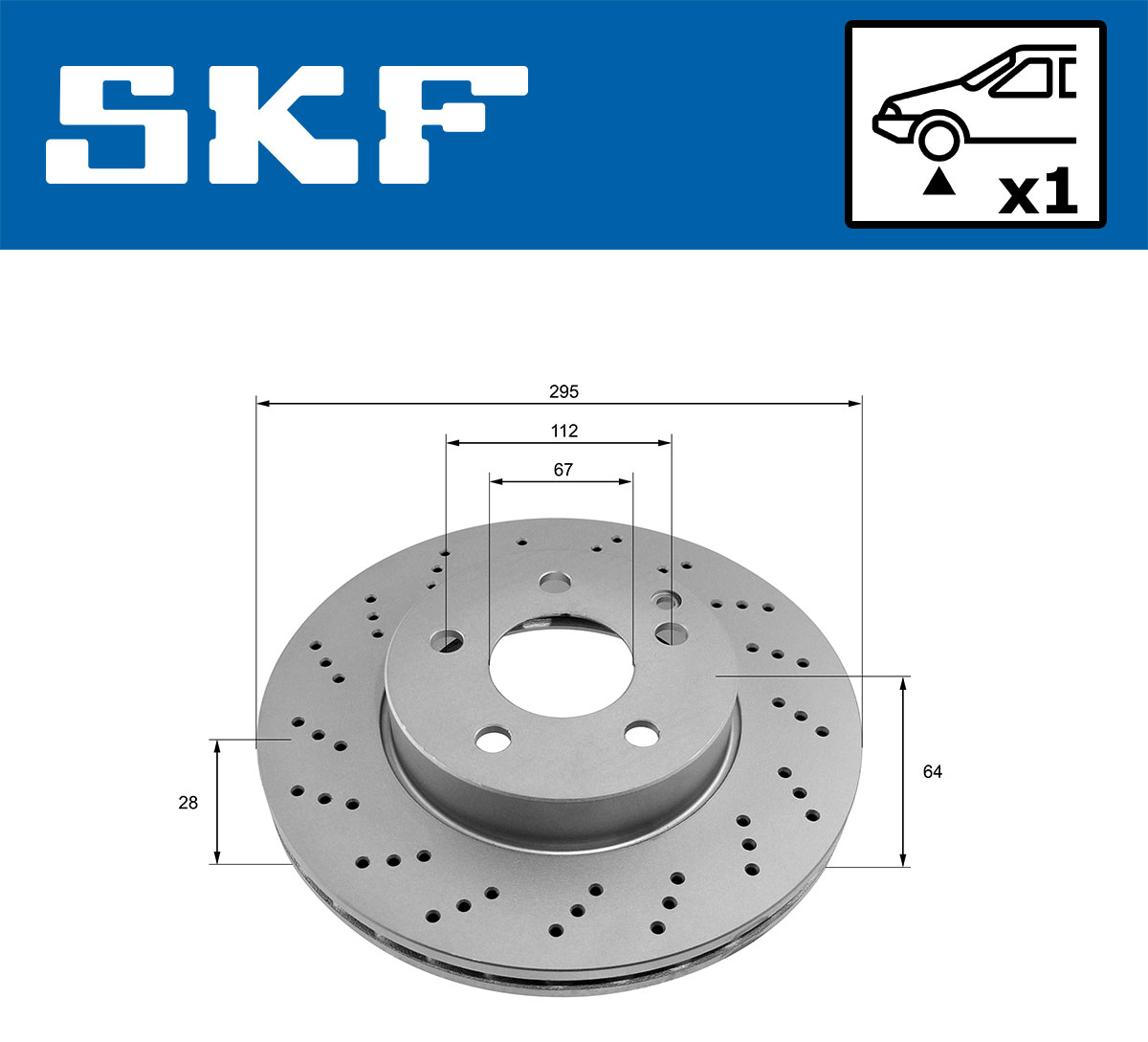 Disc frana SKF VKBD80068V1