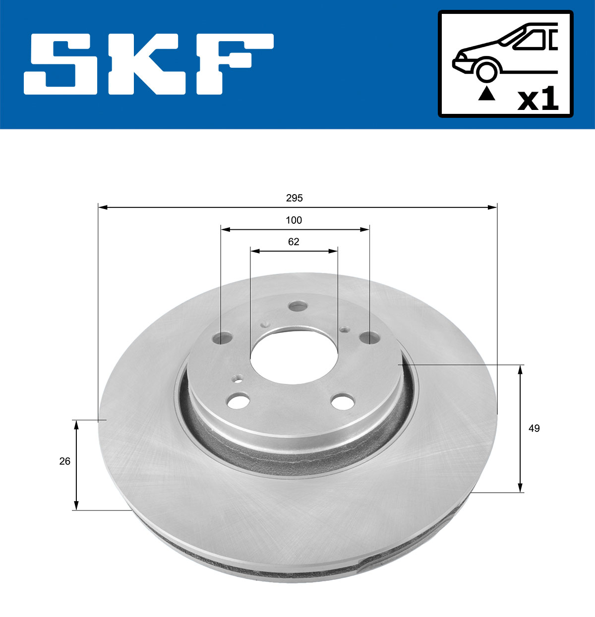 Disc frana SKF VKBD80078V1