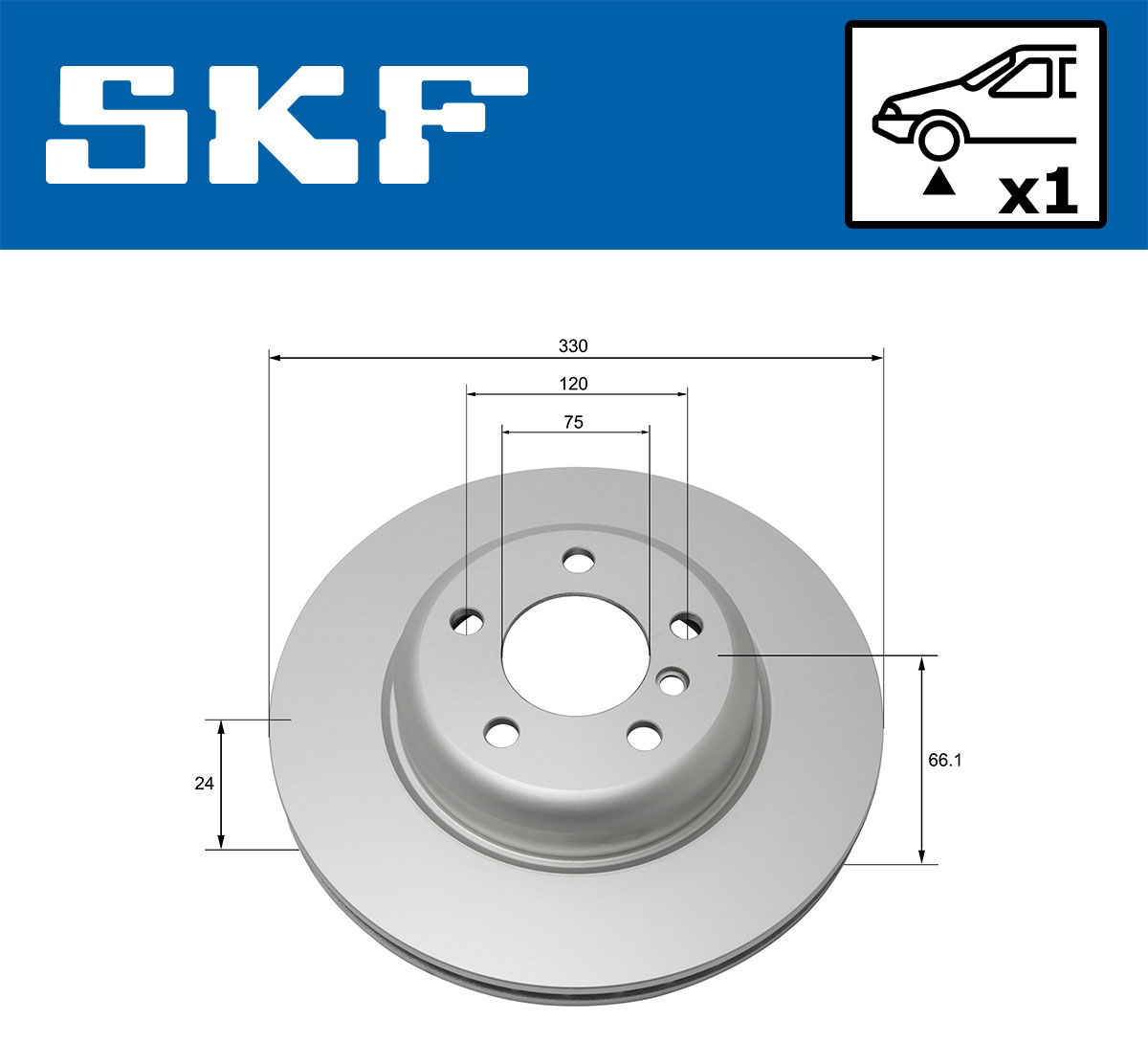 Disc frana SKF VKBD80093V1